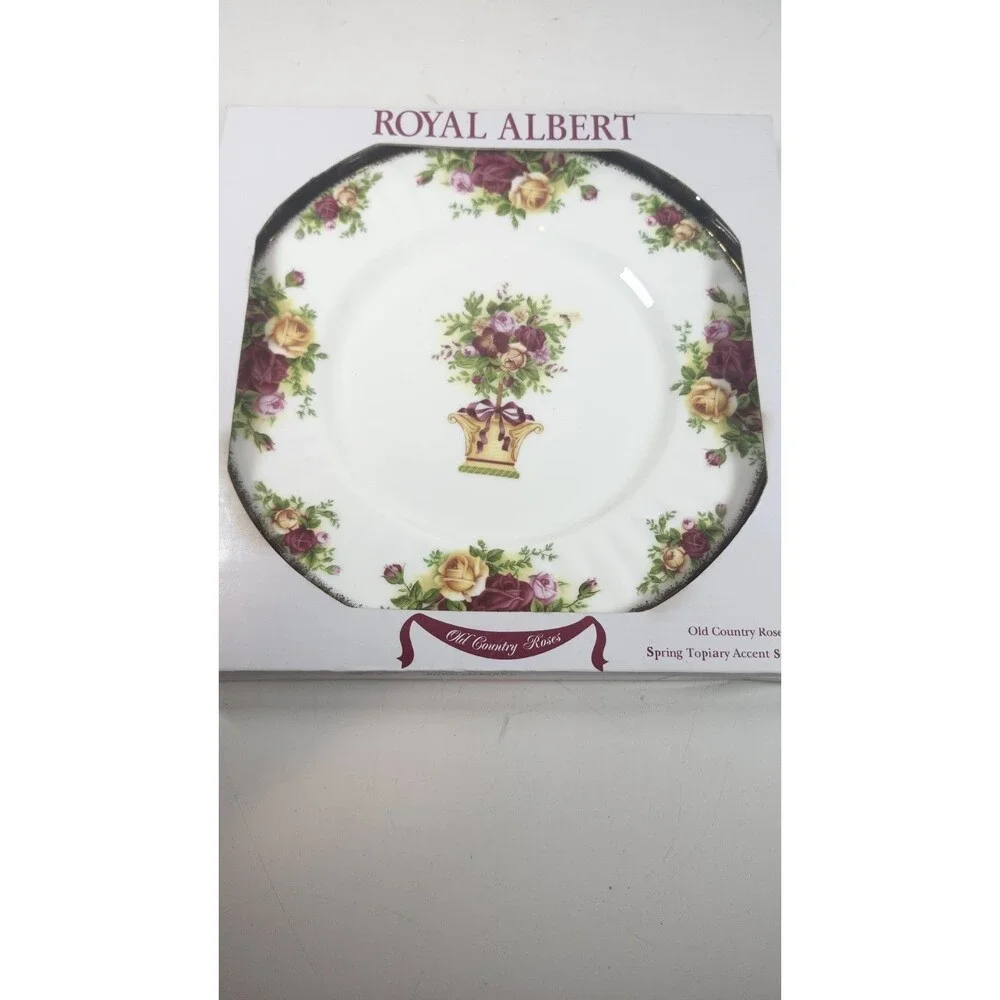 Royal Albert Old Country Roses Spring Accents Salad Plate NIB 8 3/4